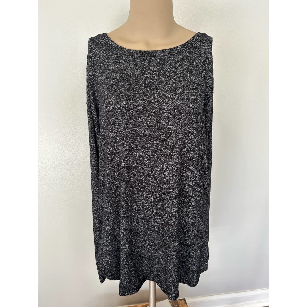 Women's Athleta Heather Black Pullover Sweater Size Small